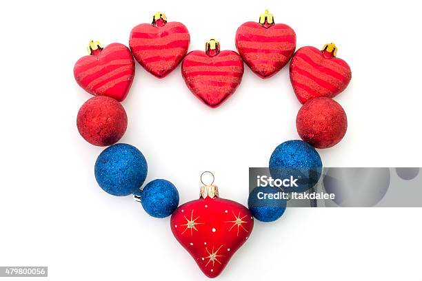 The Heart Of Christmas Toys On A White Stock Photo - Download Image Now - 2015, 2016, Backgrounds