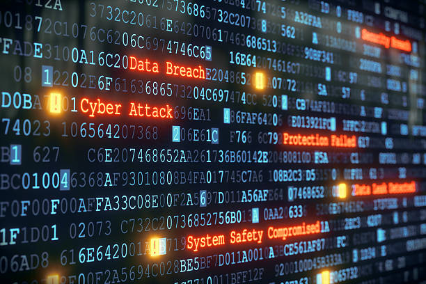 cyber ataque a01 - threats security internet computer fotografías e imágenes de stock