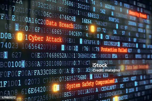 Cyber Attack A01 Stock Photo - Download Image Now - Network Security, Computer Crime, Internet