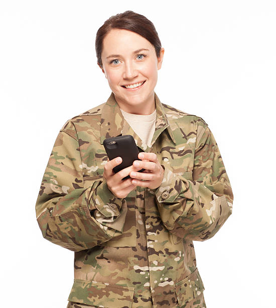 istock Army soldier on cell phone. 479804168