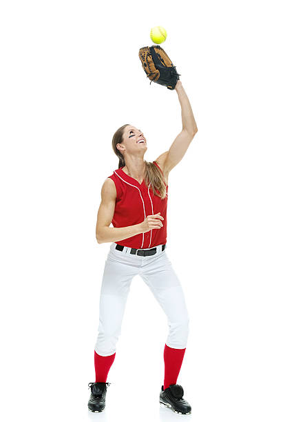 istock Female softball player catching a ball 479804588
