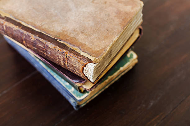 istock Stack of old vintage books, selective focus and shallow dof 479804680
