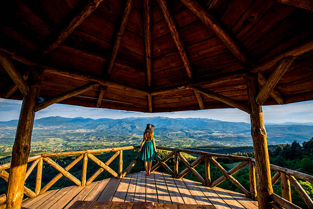 istock Beautiful mountain landscape view from the terrace 479814682