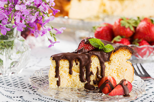 istock Cheesecake with strawberries and chocolate. 479818264