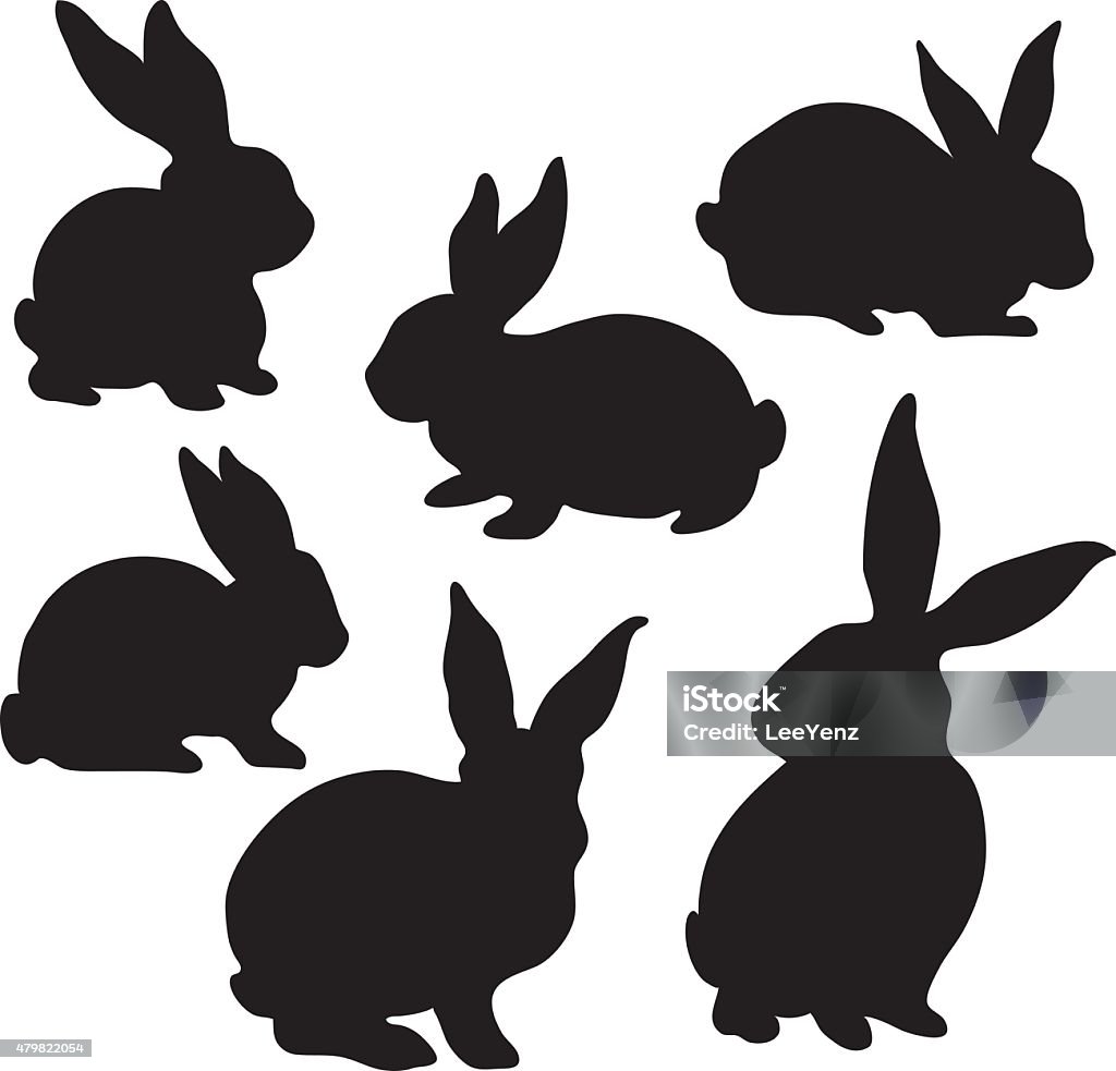 Easter Bunny Silhouette A vector illustration of Easter Bunny Silhouette. Rabbit - Animal stock vector