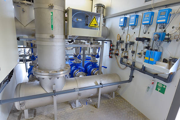 tratamiento de agua desmineralizada - desalination fotografías e imágenes de stock