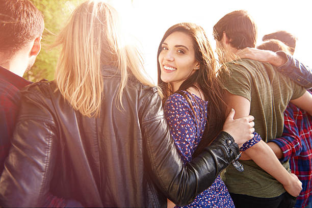 Ethnic friends smiling to camera.Click to see all images from this series