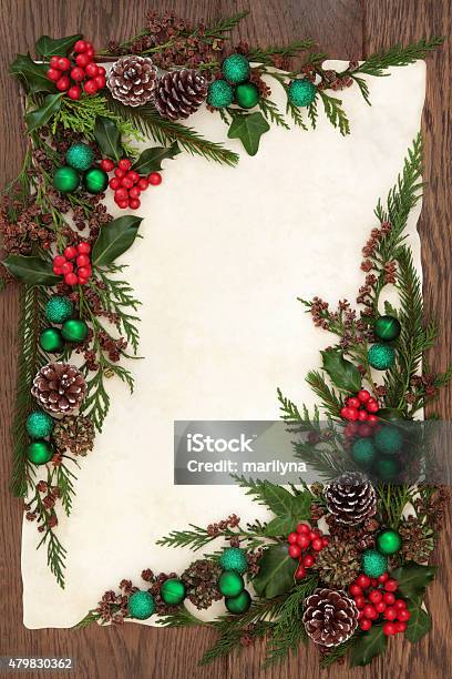 Christmas Decorative Border Stock Photo - Download Image Now - 2015, Abstract, Advent