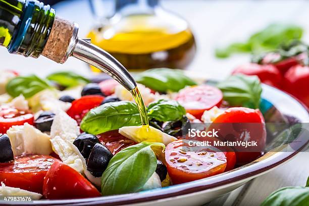 Caprese Caprese Salad Italian Salad Mediterranean Salad Italian Cuisine Stock Photo - Download Image Now