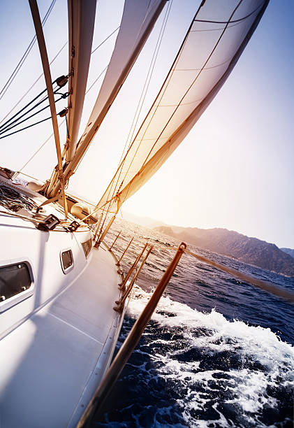 istock Luxury yacht in action 479835364