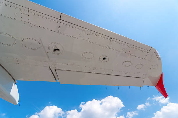 istock Sunrise and Airplanes wing with cloudscape. Travel baqckground, summer 479835770