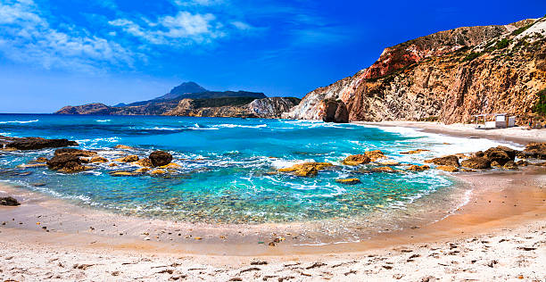 Beautiful Scenic Beaches Of Greek Island,Milos Island.