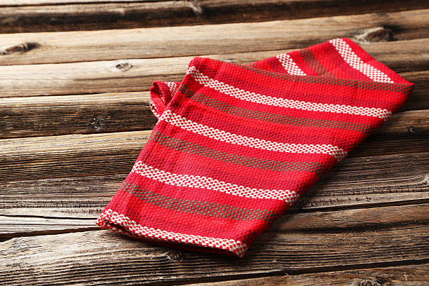 istock Napkin on brown wood 479849548