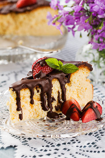 istock Cheesecake with strawberries and chocolate. 479851028