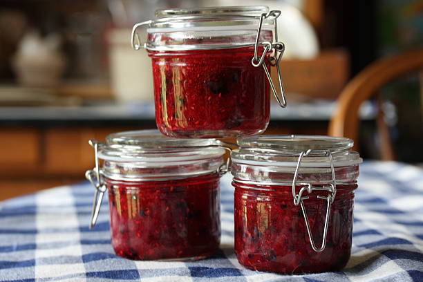 istock Triple Berry Jam Jars in an Iowa Kitchen 479862140