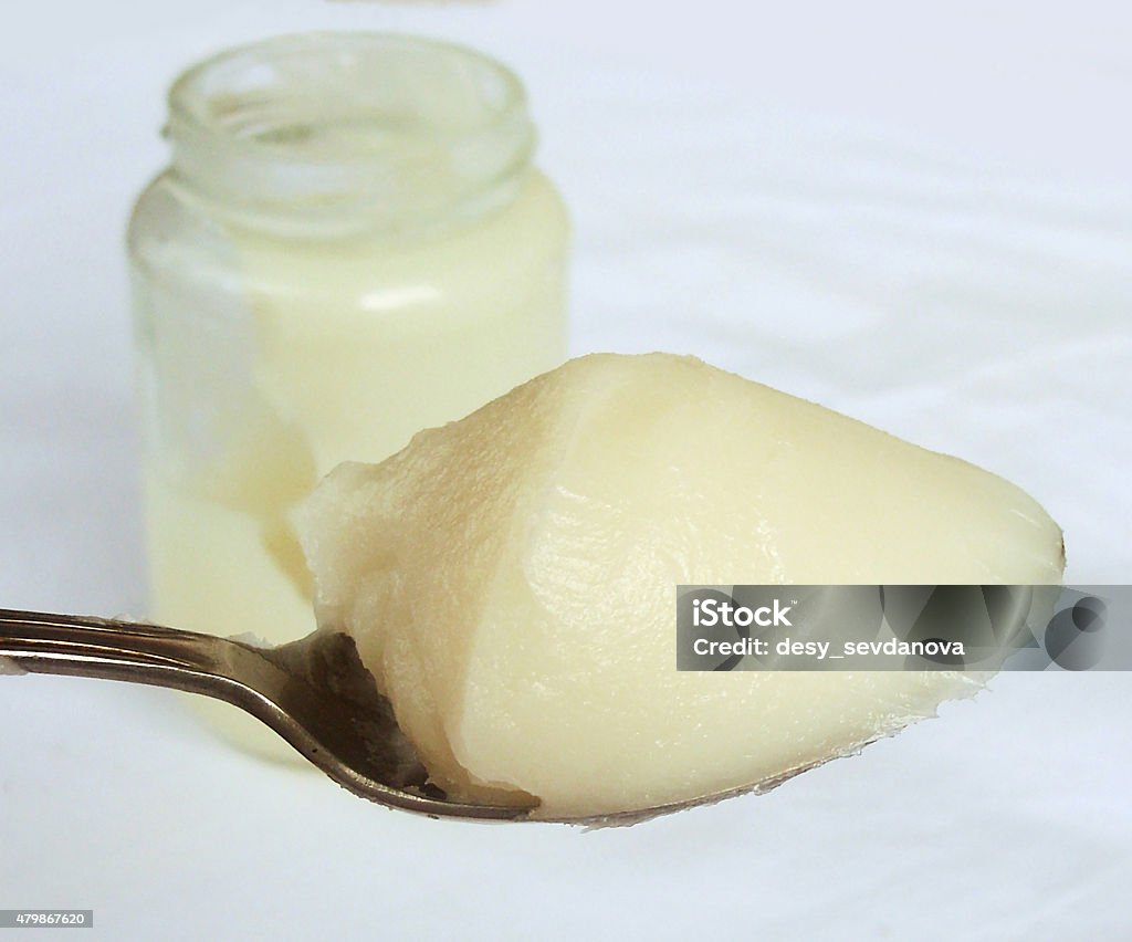 Lard White filtered lard Lard Stock Photo