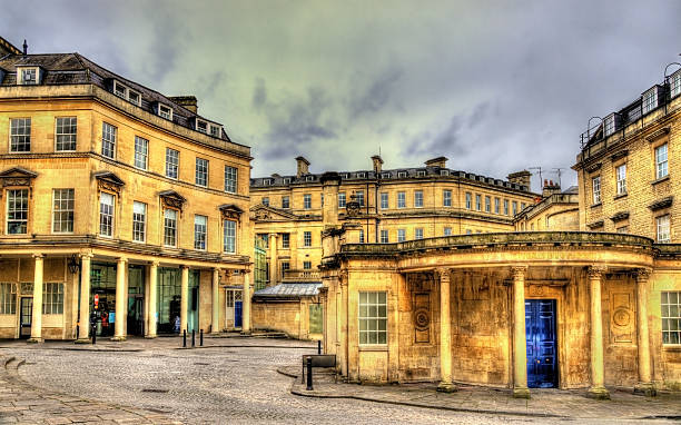istock Ancient roman baths in Bath city, England 479869408