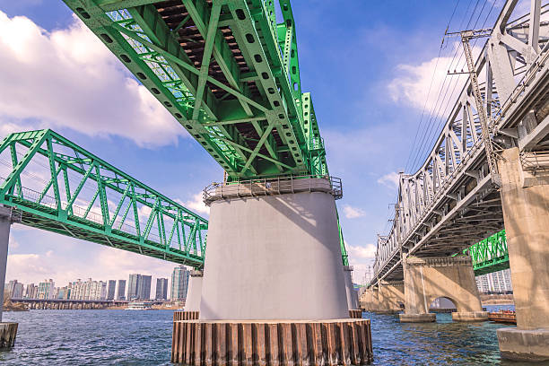 istock Large bridge highway over the river in Seoul, Korea 479869646