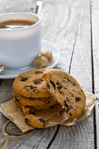istock Hot chocolate and cookies, rustic wood background 479872966
