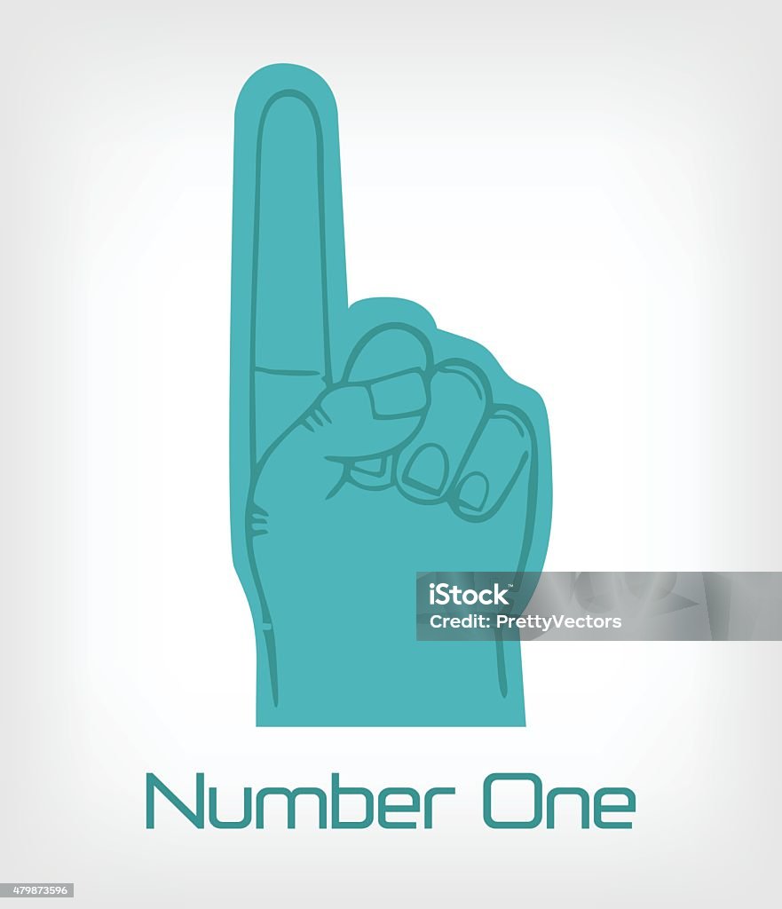 One Vector Graphical Image Number One Vector Flat Illustration Stock Illustration - Download Image ...