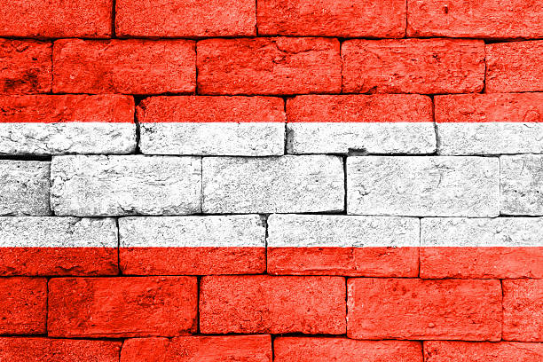 istock Flag of Austria on old brick wall. 479874558