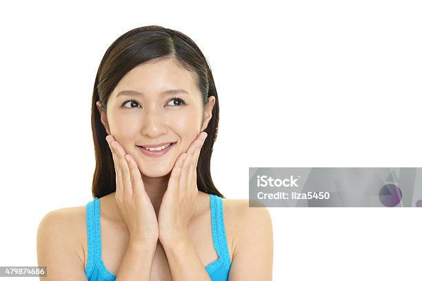 The Woman Who Takes Care Of Her Face Stock Photo - Download Image Now - 2015, Adult, Adults Only