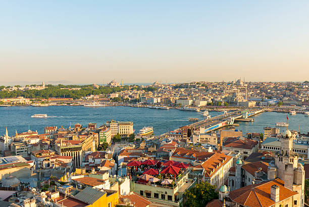 istock Istanbul aerial view at sunset 479875112