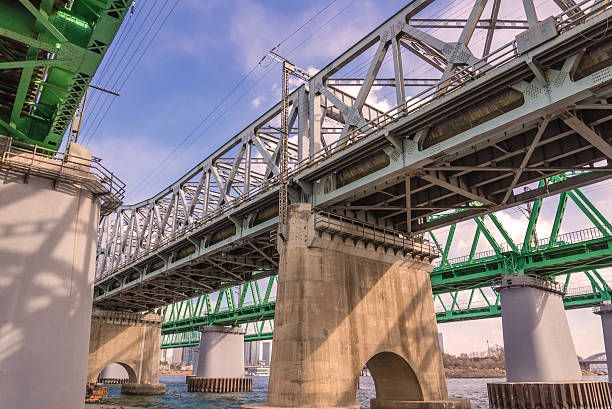 istock Large bridge highway over the river in Seoul, Korea 479875730