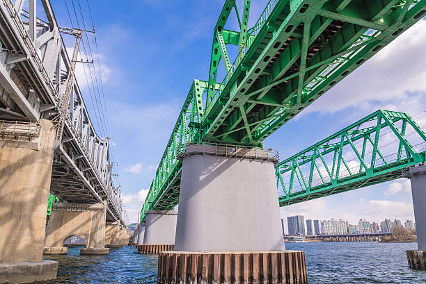 istock Large bridge highway over the river in Seoul, Korea 479875740
