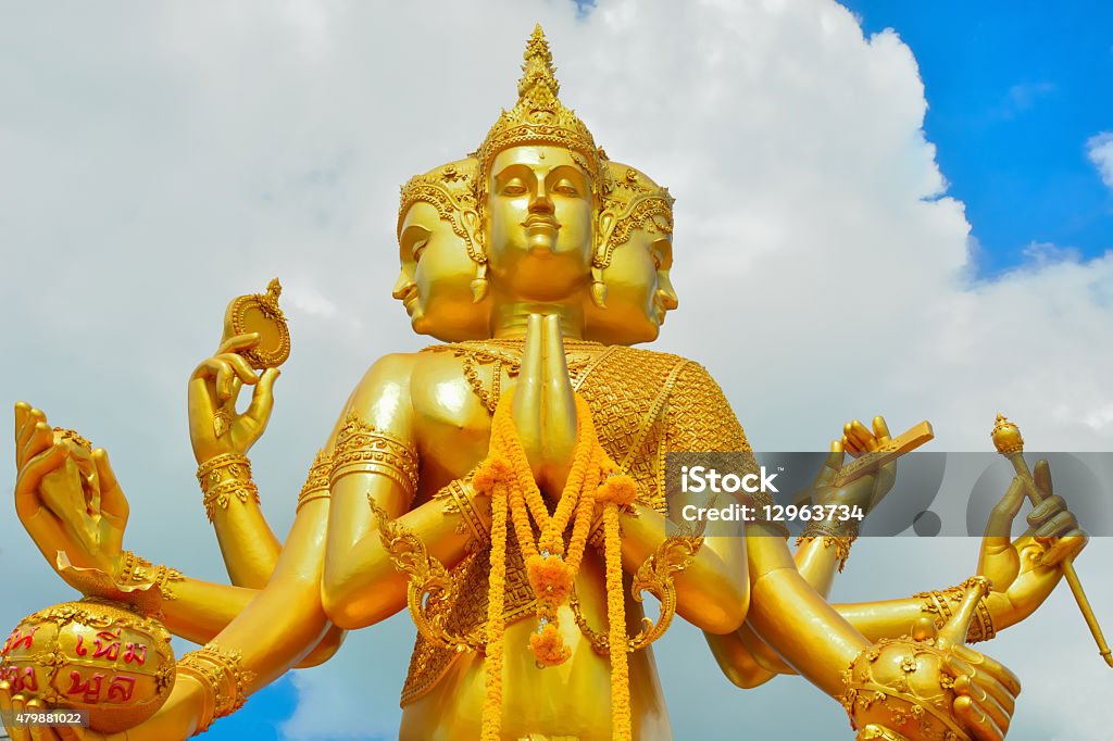 Indian God Of Brahma Stock Photo - Download Image Now - Brahma, Vishnu,  Shiva - iStock