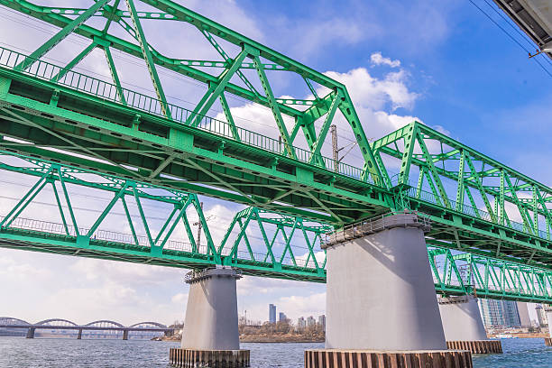 istock Large bridge highway over the river in Seoul, Korea 479881810