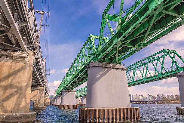 istock Large bridge highway over the river in Seoul, Korea 479881938