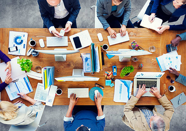 istock Group of Business People Working in the Office 479883020