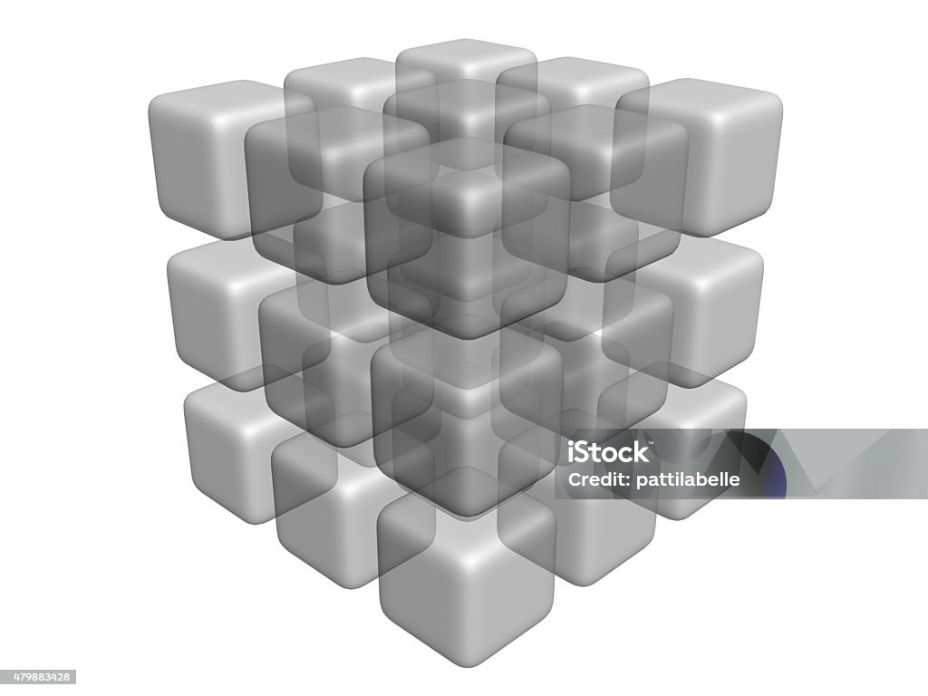Abstract Cube Model Abstract 3d Cube Model Stock Photo - Download Image Now - 2015 ...