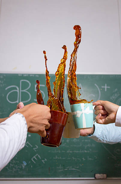 Coffee splash stock photo