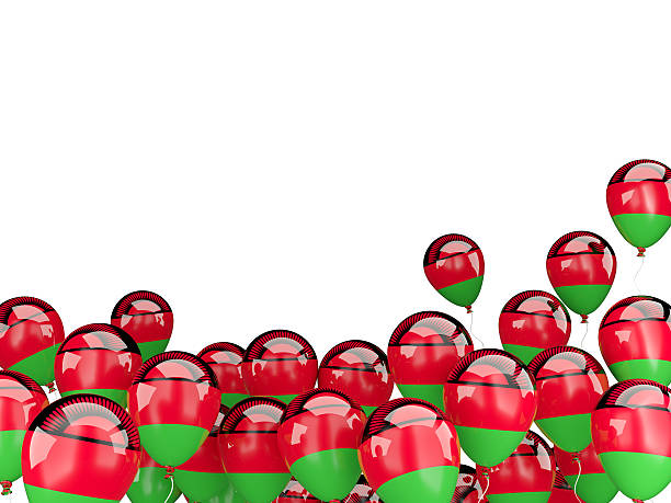 istock Flying balloons with flag of malawi 479883694