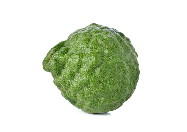 istock fresh bergamot or Leech Lime on white background 479884198
