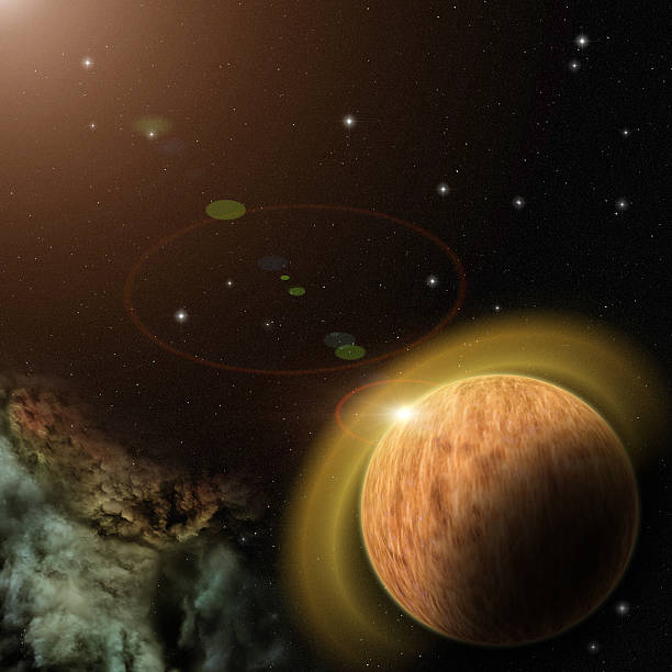 istock Planet with nebula and stars in galaxy 479884210