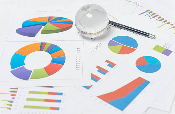 istock Business presentation with glboe and chart on the desk 479884258