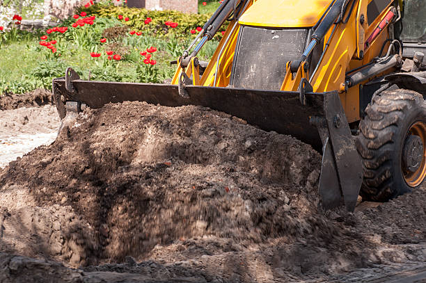 istock excavator works with the earth closeup 479886546