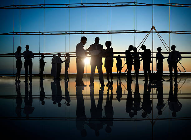 istock Silhouette Business People Corporate Connection Discussion Meeti 479891026