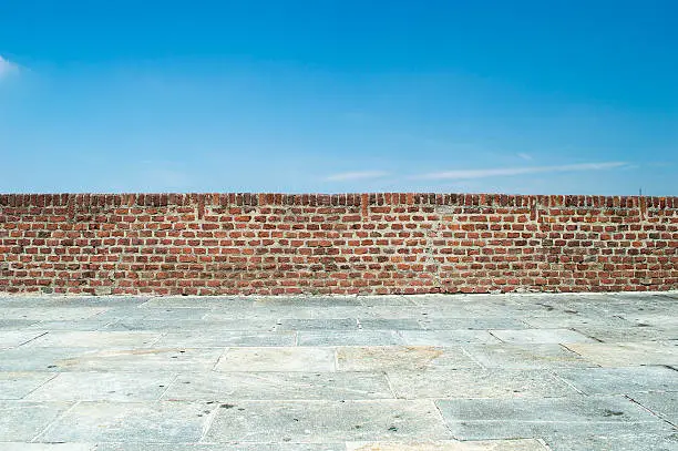 Photo of wall in front of sky