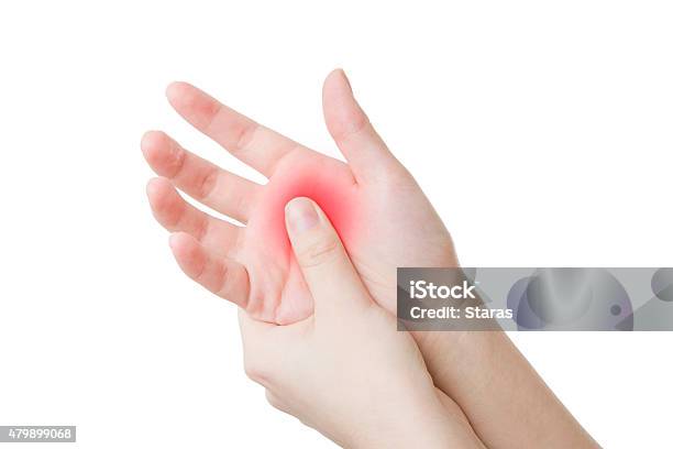 Pain In The Hand Stock Photo - Download Image Now - Pointing, Shiatsu, 2015