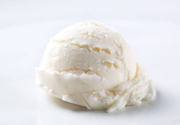 cuchara de helado blanco - lemon ice cream fotografías e imágenes de stock