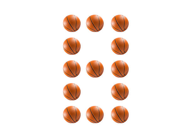 istock Number 8, alphabet from basketball balls 479899840