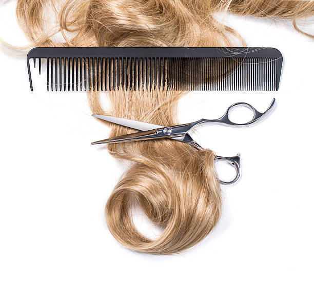 istock hair with hair cutting shears and comb 479901170