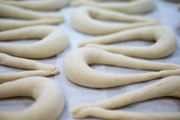 istock Freshly Made Pretzel or Brezel Dough on Wax 479905512
