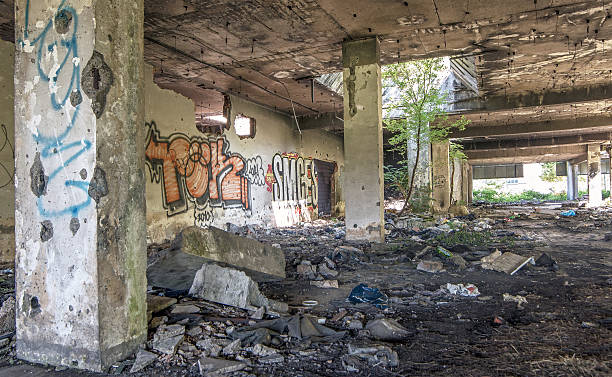 istock Sarajevo, a building destroyed during the war 479909952