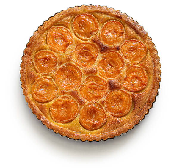 istock apricot tart isolated on white background 479912486