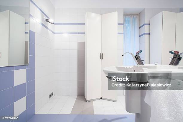 Washbowl In Clean Toilet Stock Photo - Download Image Now - 2015, Apartment, Bathroom
